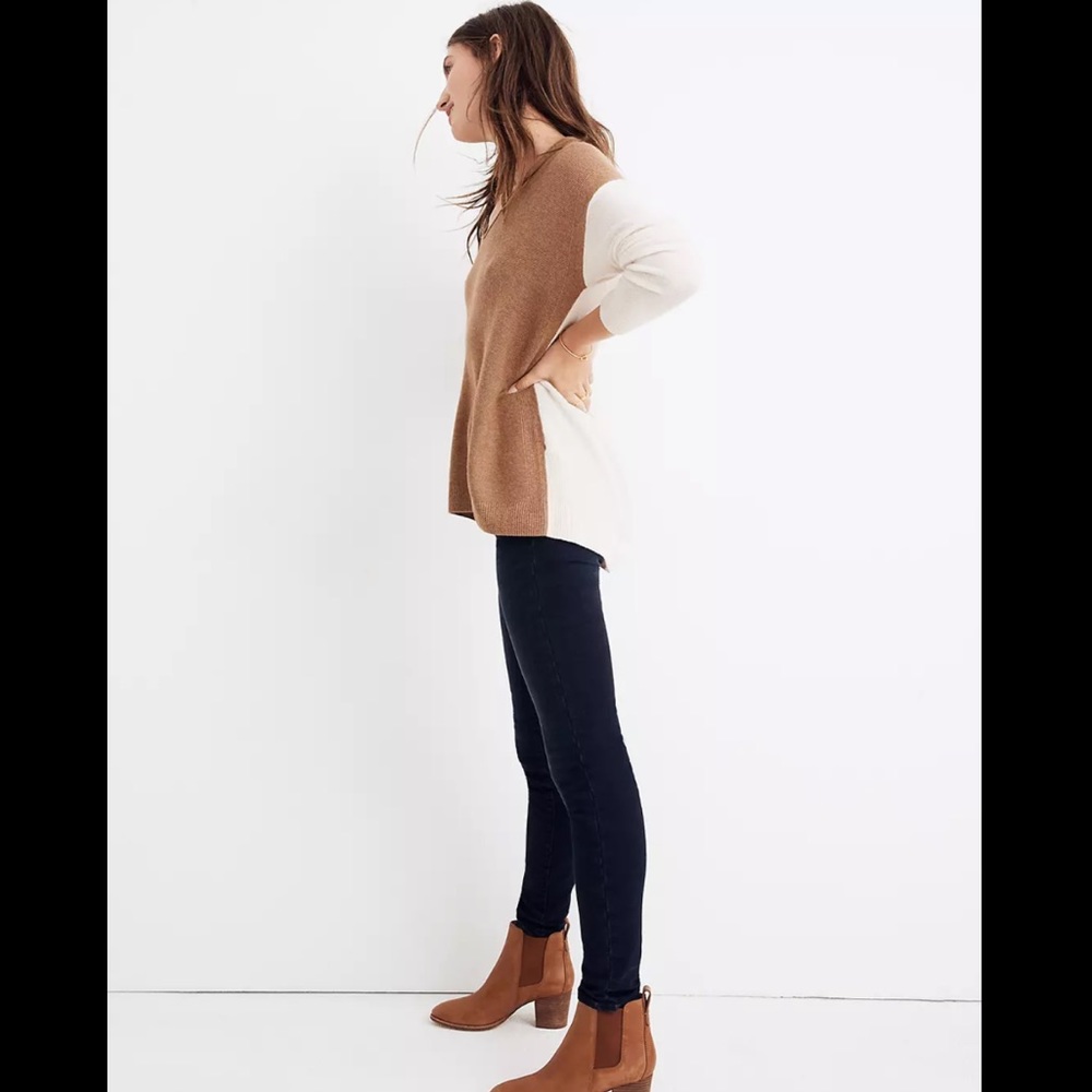 Madewell Kimball Pullover Sweater In Colorblock